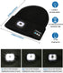 Bluetooth Beanie Hat with LED Light  Wireless Headphones
